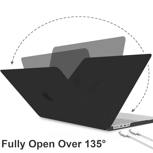 B BELK Compatible with MacBook Pro 14 inch Case M5 2026-2021 M4 M3 M2 M1 A3426 A3427 A3434 A3112 A3185 A3401 A2918 A2992 A2779 A2442, Plastic Hard Shell Case+Keyboard Cover+Screen Protector, Black - color: Black