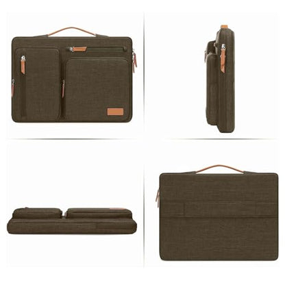 MOSISO 360 Protective Laptop Case 13 inch, 13 inch Laptop Sleeve | Compatible with MacBook Neo/Air M5 M4 M3 M2 M1 2026-2018/Pro M2 M1, Side Open Carrying Case with 4 Zipper Pockets,Carob Brown - color: Carob Brown, size: 13 inch
