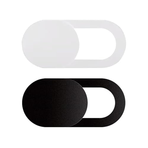 Webcam Cover Slide(2PCS), Ultra Thin Camera Cover Slide for Camera Privacy Cover Slide for Laptop/Cell Phone/iPad/PC/Tablet, Great for Protect Your Privacy and Security - Black