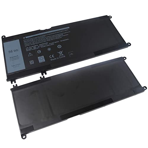 56WH 33YDH Laptop Battery for Dell Inspiron 17 7000 7778 7779 7786 7773 17-7779 2-in-1 15 7577 G3 3579 3779 G5 5587 G7 7588 Latitude 13 3380 14 3490 15 3590 3580 99NF2 81PF3 PVHT1 P30E - size: 33YDH