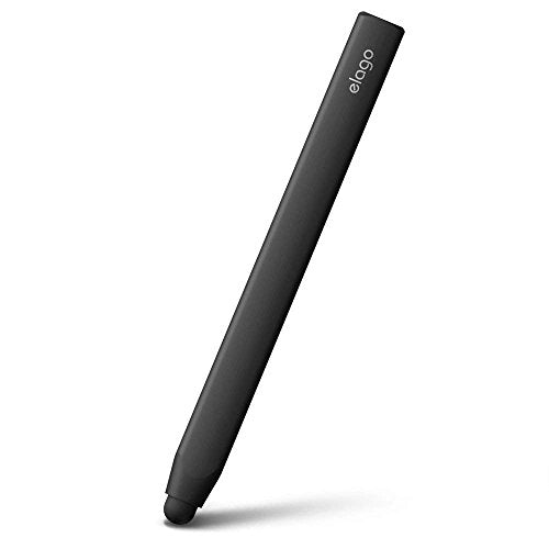 elago Premium Aluminum Grip Stylus Pens for All Touch Screen Tablets | Soft Touch Pen-Point, Precise Touch and Control, Extra Rubber Tip Included, Ergonomic Grip, Comfortable Grip (Black) - color: Black