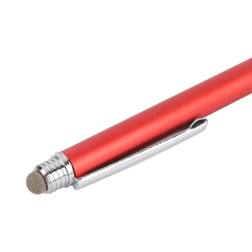 Dioche Capacitive Stylus Pen 2 in 1 Stylus Pen - High Sensitivity Double End Capacitive with Two Tips for Touch Screen & Digital Calendar - Dark Blue (Red) - color: Red