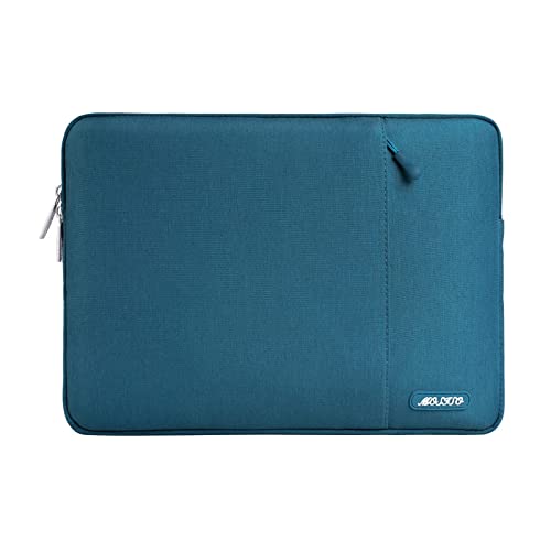 MOSISO Laptop Case 12.3 inch, 11.6-12.3 inch Laptop Sleeve Compatible with MacBook Air 11.6, Acer HP Dell Lenovo Samsung, Surface Pro, Polyester Vertical Computer Sleeve Bag with Pocket, Deep Teal - color: Deep Teal, size: 12.3 inch