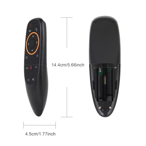 Air Mouse Remote, Gyro Game Remote Motion Controlled 2.4GHz Wireless Voice 6 Axis Gyroscope Learning USB Plug and Play with Receiver for TV PC Android Box