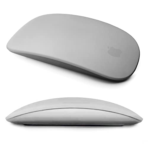 Magic Mouse Silicone Case Cover for Apple Magic Mouse 1 & 2, Black | Soft ultra-thin silicone skin, dust-resistant, shock-absorbing, anti-scratch, easy to install - color: 2-black