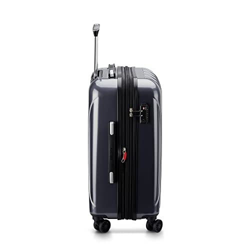 DELSEY PARIS Helium Aero Hardside Expandable Luggage with Spinner Wheels, Titanium, Carry-On Plus 21 Inch - color: Titanium, size: Carry-On Plus 21 Inch