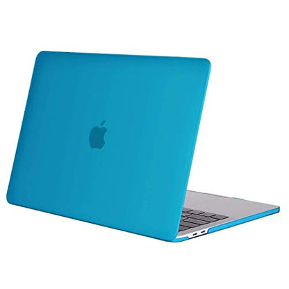 MOSISO Compatible with MacBook Pro 13 inch Case M2 M1, Aqua Blue | Plastic Hard Shell Case Cover 2026-2016A2338 A2251 A2289 A2159 A1989 A1708 A1706 with/without Touch Bar - color: Aqua Blue