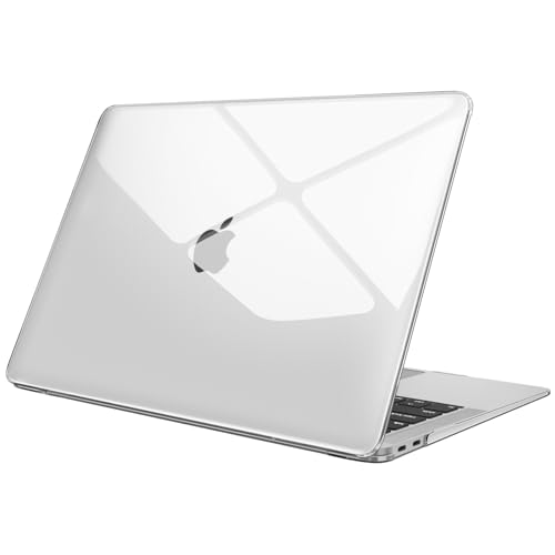 Fintie Case for MacBook Air 13 Inch A2337/A2179/A1932, Crystal Clear | Air 13.3'', 2018-2022, M1, Snap-On Shell Cover, Full Port Access, Easy On/Off, Lightweight - color: Crystal Clear