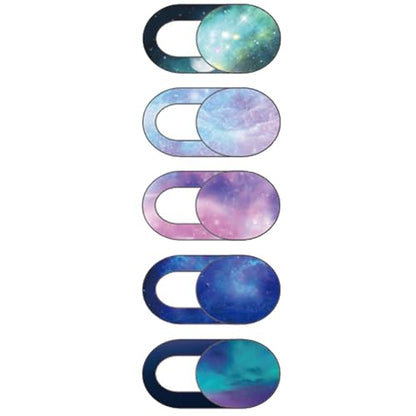TENOC Webcam Cover, Camera Privacy Cover Slide for Laptop/Cell Phone/iPad/PC/Tablet, Protect Your Privacy and Security, 5 Pcs, Universe - color: Universe