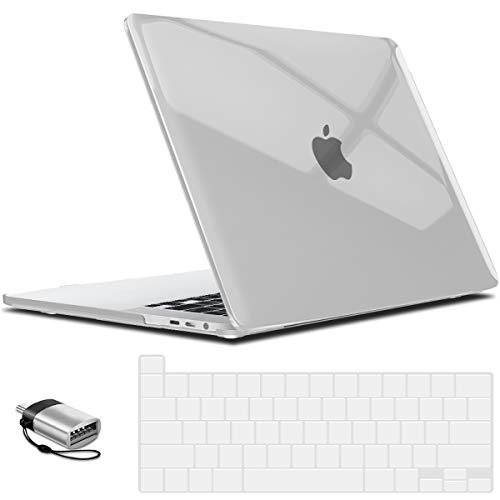 IBENZER Compatible with MacBook Pro 16 Inch Case A2141 Release 2020 2019, Hard Shell Case with Keyboard Cover & Type C Adapter for Old Version Mac Pro 16’’, Crystal Clear, T16CYCL+1TC - color: Crystal Clear, size: For Macbook Pro 16" 2019 2020 A2141