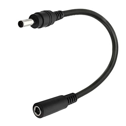 LOKEKE DC 4.5mm Tip Adapter Extension Cable, DC Jack 4.5 x 3.0mm Female to 4.5 x 3.0mm Tip Male Charger Power Cord Cable for Laptop