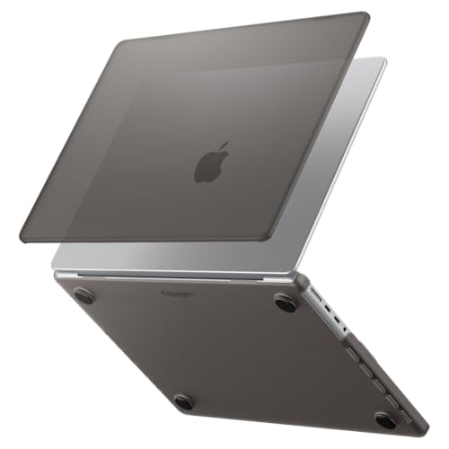 Spigen for MacBook Pro 14 inch Case M5/Pro/Max (2026) M4/M3/M2/M1/Pro/Max (2025-2021) A3427 A3426 A3434 A3112 A3185 A3401 A2918 A2992 A2779 A2442, Air Skin Matte Thin Semi Clear Cover, Frost Black - color: Frost Black, size: Macbook Pro 14" M5/M4/M3/M1 (2