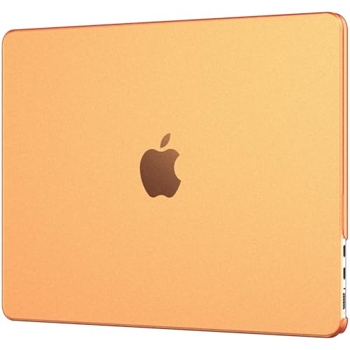 EooCoo Case for MacBook Air 13 inch M5 M4 M3 M2 2026-2022, Orange Clear | Color Match, Scratch & Fingerprint Resistant, Easy Snap-On, Matte Protective Cover, Model: A3449 A3240 A3113 A2681 - color: Cosmic Orange Clear, size: Macbook Air 13.6 Inch