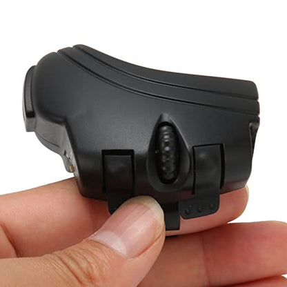 HERCHR Finger Mouses, 1000DPI 2.4G Wireless USB Air Finger Ring ABS Handheld Mouses Scrolling Ring Remote Control Auto Clicker for Laptop PC Office