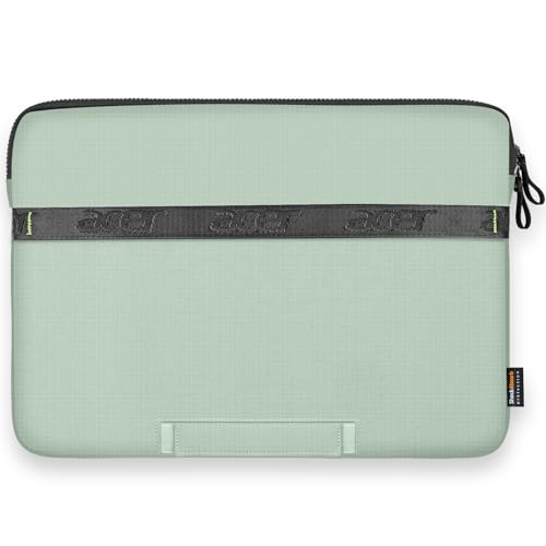 15.6-16 inch Laptop Sleeve Case Protective Briefcase Computer Bag, Green | Waterproof Polyester, Fits Most Laptop Models, Shockproof Interior, Smooth Zippers, Slim Profile - color: Green, size: 16inch