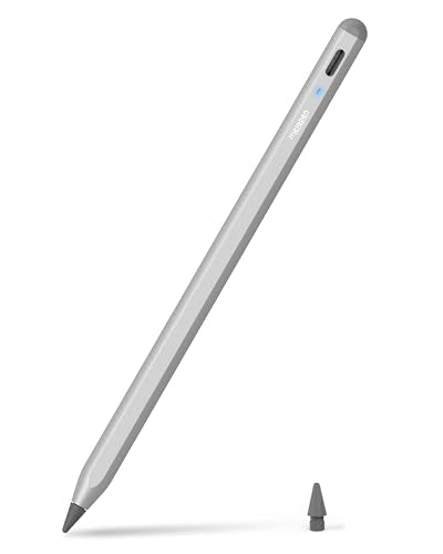 Metapen Pencil A8 for Apple iPad 2018-2026, (2X Faster Charge), Palm Rejection, Pixel Precision, Stylus Pen for iPad 11/10/9/8/7/6th Gen, Pro 12.9/11/13-inch M4, Air 3/4/5/M2/M3, Mini 5/6th, Grey - color: Grey