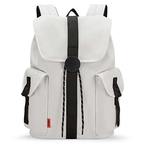 mixi Travel Laptop Backpack for Women & Men Carry On Backpack fits 16'' Laptop, Waterproof Lightweight Casual Hiking Weekender Bags Rucksack,17 Inch, Interstellar White | Carry On Backpack - color: Interstellar White