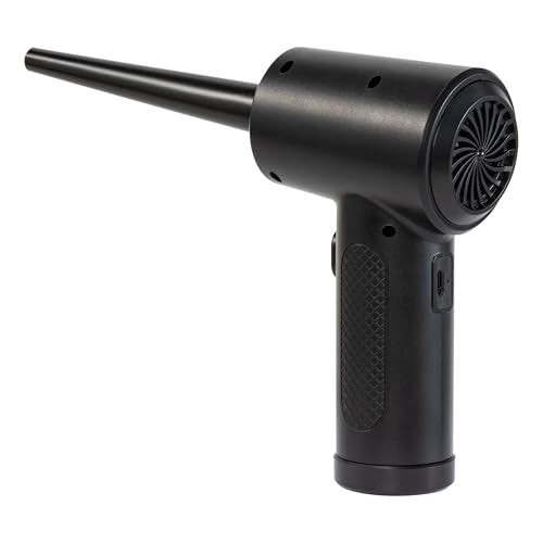 Digital Innovations CleanDr Electric Air Duster | 3-speed power, LED light, multi-nozzle kit, removes dust from PC keyboard electronics, ideal for computer cleaning use