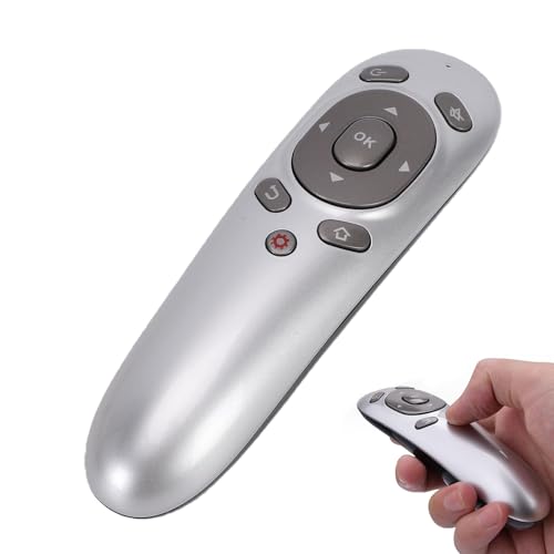 Gugxiom Wireless Presentation Clicker with Air Mouse, 2.4G USB Presentation Remote Control for Teachers & Presenters, PPT Slide with Gyroscope & Volume Control