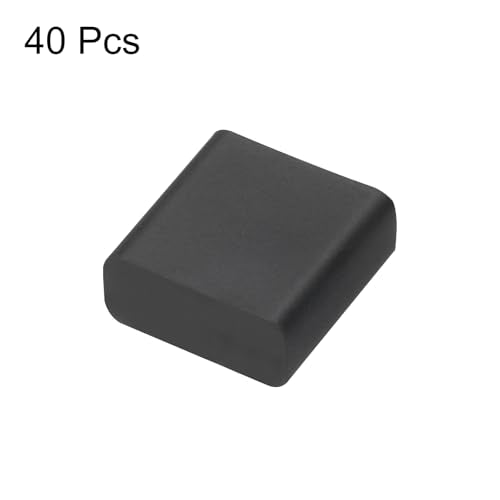 uxcell 40pcs USB Male Port Silicone Protectors Anti Dust Cap Cover Dark Black - color: Dark Black