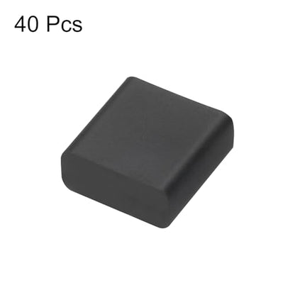 uxcell 40pcs USB Male Port Silicone Protectors Anti Dust Cap Cover Dark Black - color: Dark Black