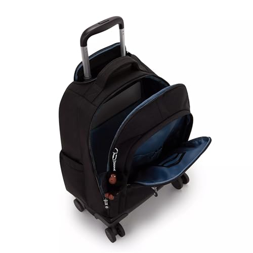 Kipling New Zea 15" Laptop Rolling Backpack - color: True Black