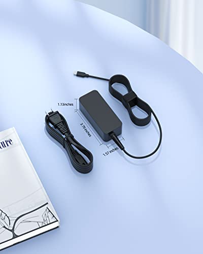 Superer 45W USB C Charger Fit for Lenovo Chromebook Laptop Computer Power Supply Adapter Cord Replacement