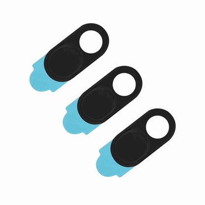 3pcs Metal Lens Cap Webcam Privacy Cover Sticker for Smartphone & Tablets, Ideal for Cyber Protection, Adhesive Design, Compatible with Most Laptops and Tablets (Black) - color: Black