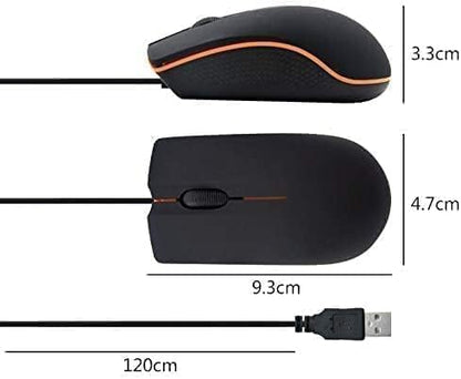 Guiheng 10 Pack Wired Mouse - USB Wired Computer Mouse for Right or Left Hand, Ergonomic with Durable Clicks for PC, Laptop, Desktop, Chromebook, Notebook, Mac - color: 10 pack black