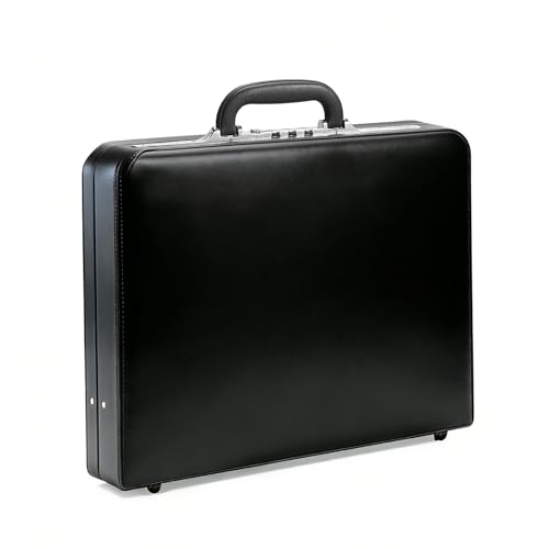 Briefcases For Men - Anti-Theft Longwave Lock&16 Inch Laptop Compartment | Waterproof Faux Leather, Brief Cases with Multi File Organizer, Office&Travel ，Gift For Man (Black) - color: Yi-Black