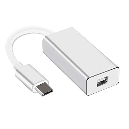 YMY USB C to Mini Displayport Adapter, Type C to Mini DP Converter Compatible with MacBook Pro 2016/2017, Chromebook Pixel, Dell XPS Convert to LED Cinema Display, iMac, Dell Monitor (Silver)