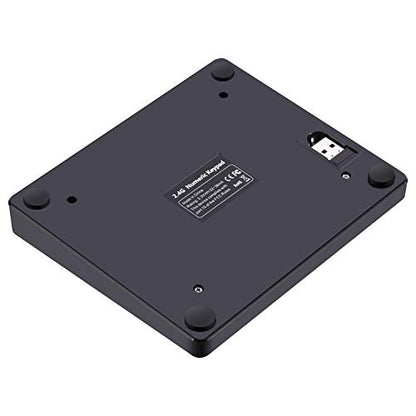 Numeric Keypad, 35-Keys Portable USB Wireless Numeric Keypad Rechargeable Ultra-Silent External Numeric Pad for MacBook and Windows Laptop