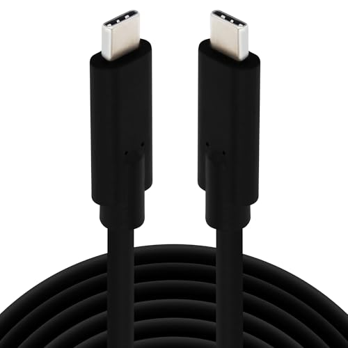 VisionTek USB-C Cable USB 3.1 Gen 2 (6.6ft) - 100W 10Gbps, DP Alt Mode | 100W Power Delivery Fast Charging, 10Gbps High-Speed Data Transfer, 4K 60Hz Video Output, Laptop, Tablet, Phone
