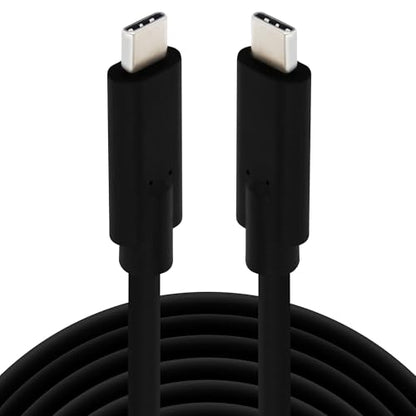 VisionTek USB-C Cable USB 3.1 Gen 2 (6.6ft) - 100W 10Gbps, DP Alt Mode | 100W Power Delivery Fast Charging, 10Gbps High-Speed Data Transfer, 4K 60Hz Video Output, Laptop, Tablet, Phone
