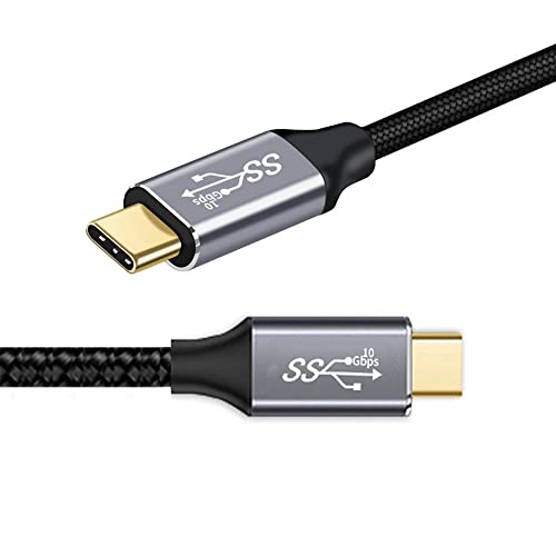 cablecc Type-C USB-C Male to Male USB3.1 10Gbps 100W Data Cable with E-Marker for Laptop Phone 200CM - style: Straight -200cm