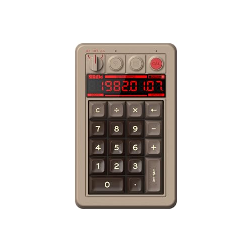 8Bitdo Retro 18 Mechanical Numpad for Windows & Android, C64 Edition | Bluetooth, 2.4G and Wired, Calculator Mode, Retro LED Display, Kailh Box White Switches V2 - color: C64 Edition