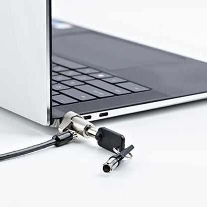 StarTech Laptop Cable Lock, Compatible with Noble Wedge; 6.6ft, TAA (2m) | Security Cable for Dell XPS/Latitude/2-in-1 Notebooks, Anti-Theft Keyed Lock, Steel Cable Lock For Laptop, NBLWK-LAPTOP-LOCK - size: Nobel Wedge, style: Unique Keyed