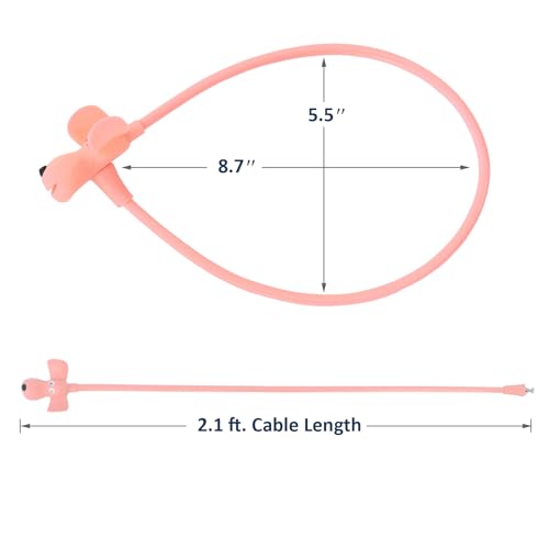 Bike Cable Lock with Keys,Silicone Covered Kids Cable Lock Cartoon Lock,2 Feet Lock for Bike,Door,Skateboard,Helmet and More(Light Pink, Large) - color: Light Pink