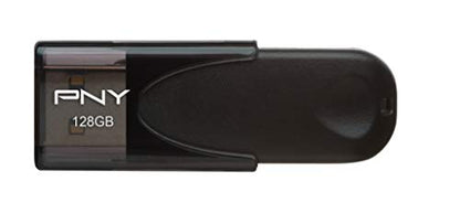 PNY 128GB Attaché 4 USB 2.0 Flash Drive, Black (Pack of 2) - size: 128GB (Pack of 2)