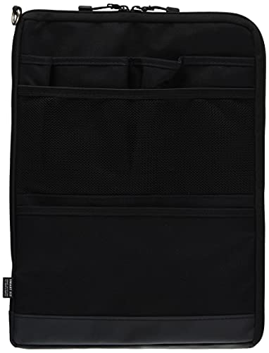 LIHITLAB Laptop Sleeve, Water & Stain Repellent, Vertical for Backpack, 13.4" x 9.8", Black (A7683-24) - color: Black, size: 13.4 x 9.8 inches, style: Vertical