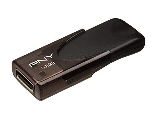 PNY 128GB Attaché 4 USB 2.0 Flash Drive, Black (Pack of 2) - size: 128GB (Pack of 2)