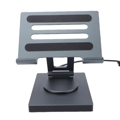 100W PD Charging USB C Laptop Docking Station, 7 in 1 Tablet Holder Hub, 4K 30Hz, 360 Swivel, Aluminum Alloy, for Laptop, Home Office
