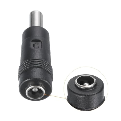 5 Pack DC Power Connector Adapter, 5.5x2.1mm Female Jack to 5.5x2.5mm Male Plug Universal Barrel Electrical Socket Adapter Plug Converter for Laptop Router