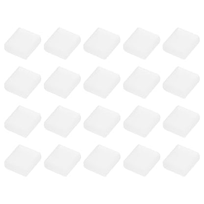 uxcell 20pcs USB 2.0 Port Cap Cover Anti Dust Silicone Protector for USB Male USB Data Cable, Clear - color: Clear