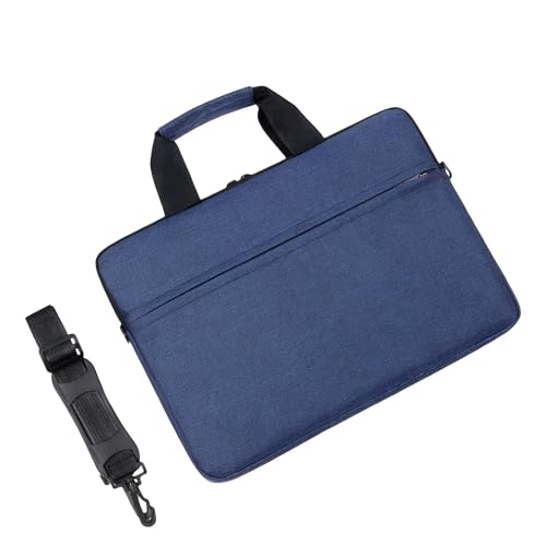 Laptop Bag Water-resistant Laptop Sleeve Case with Shoulder Straps & Handle, Computer Slim Briefcase - color: Blue, size: 14