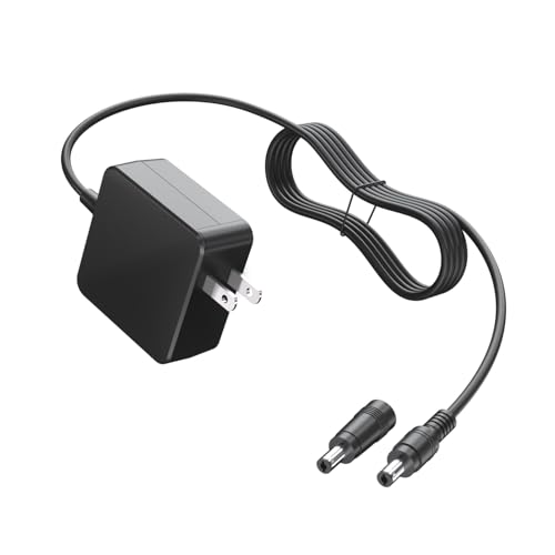 Superer 12V 2A Power Adapter Supply, Universal AC Adapter, 5.5 x 2.1mm & 2.5mm Wall Plug, Extra Long 8.2ft Cord, 100-240 50/60Hz Adapter to 12 Volts 2Amp & Round-Ended tip