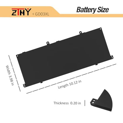 59.16Wh GD03XL Laptop Battery Replacement for HP Envy x360 2-in-1 14-fa0000 | 14-fc0000 14-fc0078TU, EliteBook Ultra G1q G1q8 ,OmniBook X 14-fe0000 14-fe0057nr Pavilion 16-AF 16-AG GD03059XL N66215-005 - size: 10.08*3.94*0.2 inch GD03XL