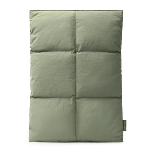 Comfyable Puffy Laptop Sleeve 13 Inch 14 Inch, Quilted Puffer Laptop Carrying Case, Pillow Case Compatible with MacBook Air M4 2025 M3 M2 M1, MacBook Pro M5 M4 Pro/Max, Green - color: Green, size: For 13"-14" Mac Air / Mac Pro