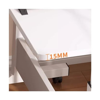 Mobile Table Movable Bedside Folding Table Lifting and Lowering Computer Learning Desk Simple and Adjustable Tilting Sofa Side
