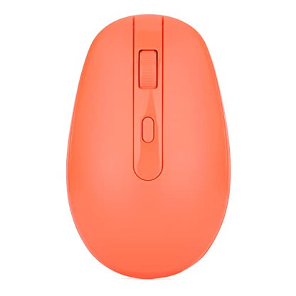 Rii Wireless Mouse RM700 2.4G Silent Mouse WIith USB Nano Receiver for Laptop,PC,Mac,Chromebook,Windows (Orange) - color: ORANGE